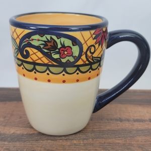 Corsica Home Crown Jewel Handpainted Coffee Mug